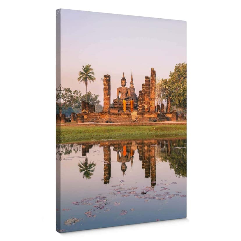 Stampa su tela Colombo - Tempio buddista Sukhothai