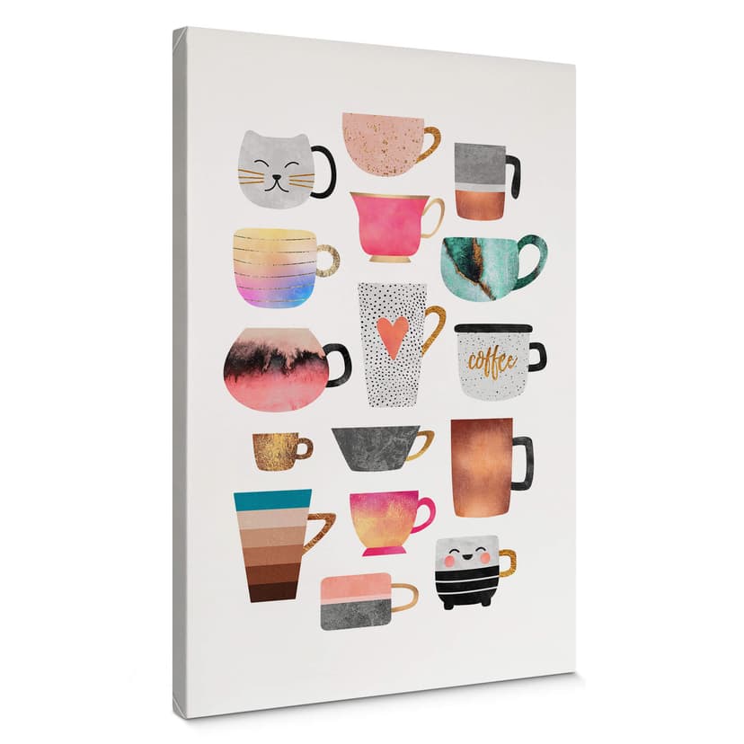 Stampa su tela Fredriksson - Caffè
