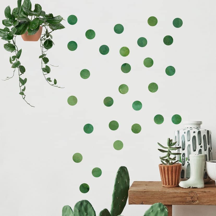 Adesivo Set Pois - acquerello verde