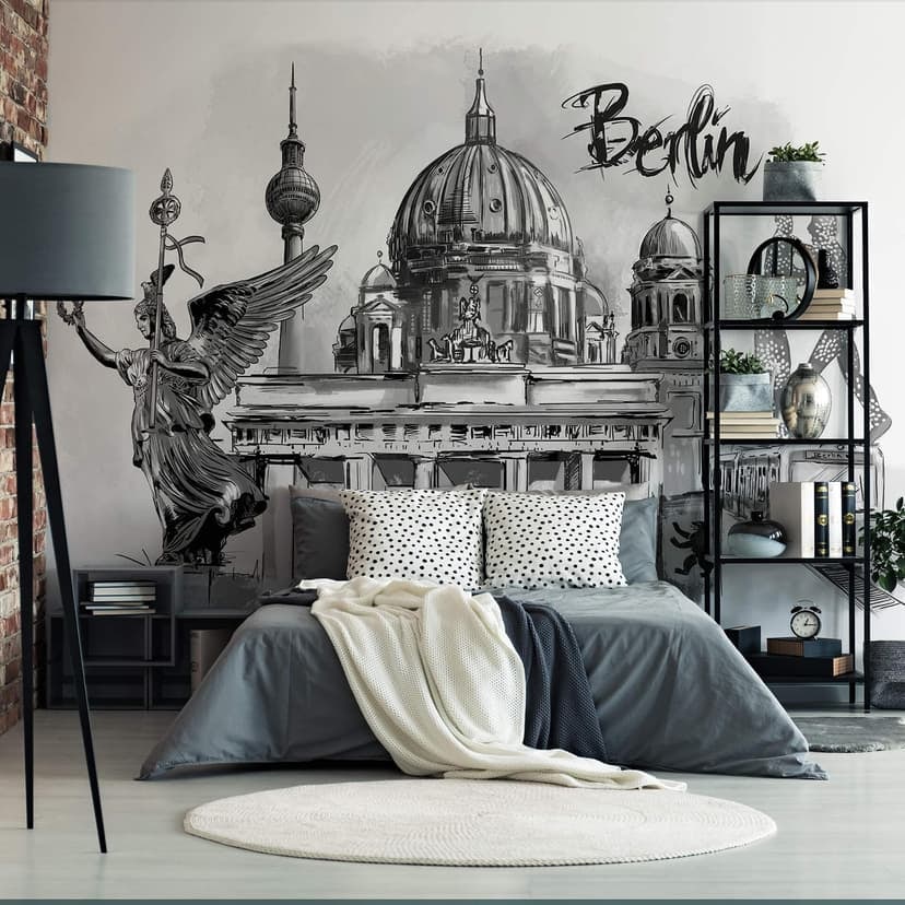 Fotomurale Love your City - Berlin - Bianco e nero