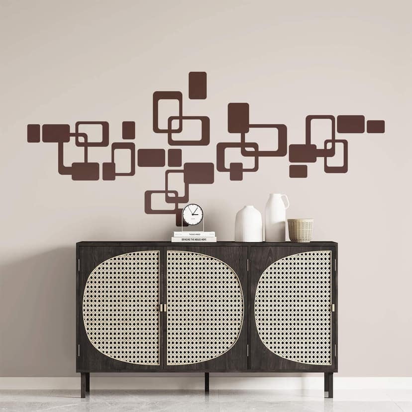 Adesivo murale - Salotto in stile retro