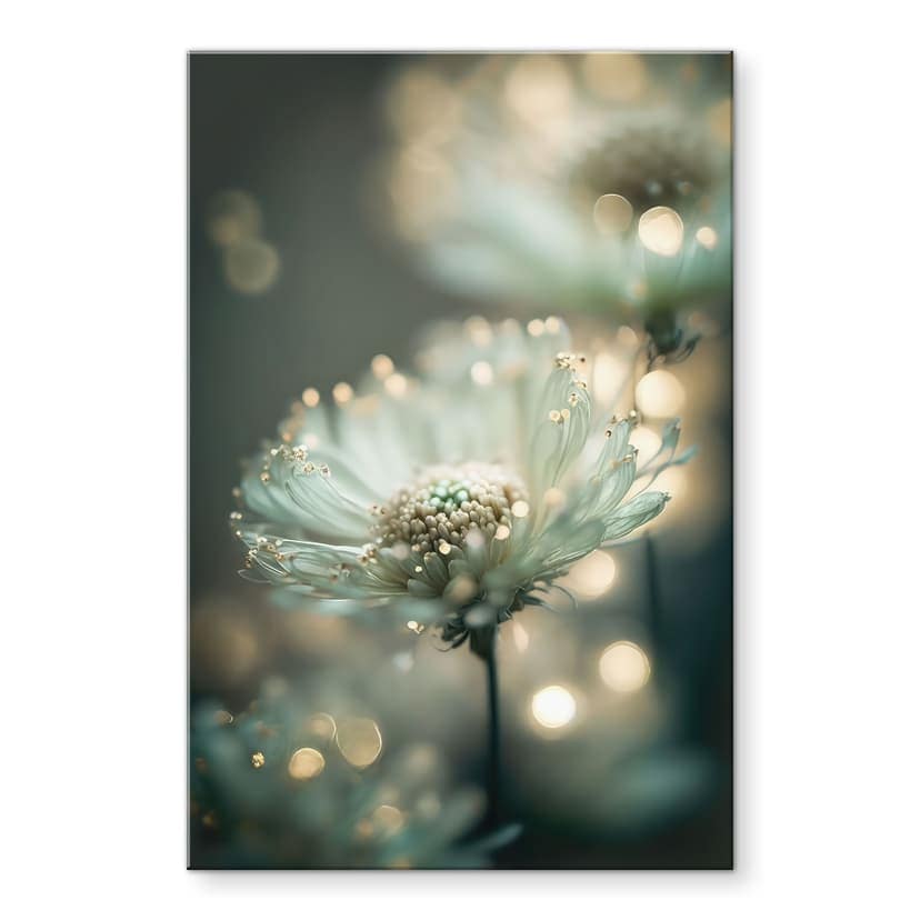 Stampa su acrilico Delicato scintillio di fiori - Treechild