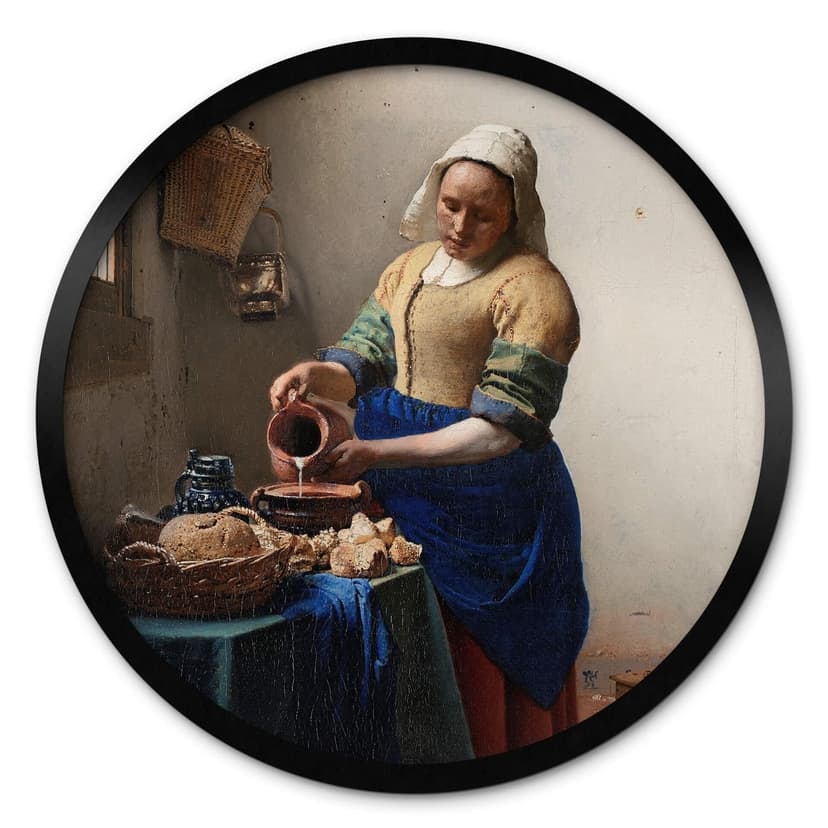 Poster Vermeer - La ragazza con la brocca di latte