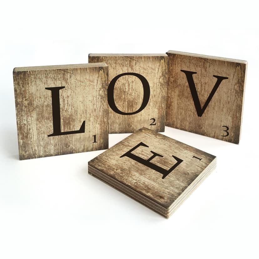 Lettere in legno – Love - Vintage