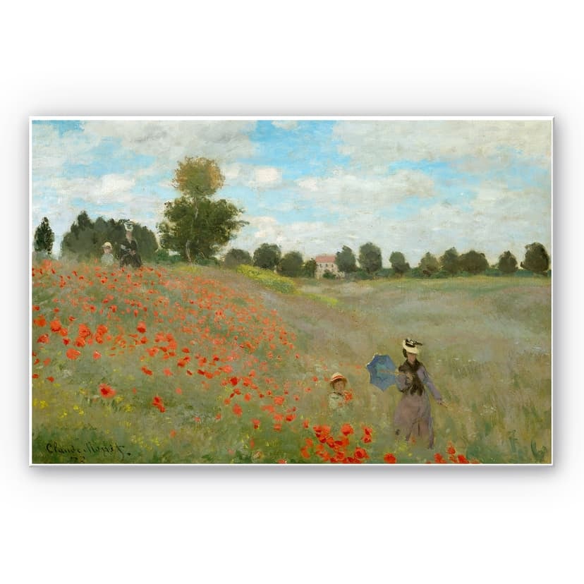Stampa su Forex Monet - Campo di papaveri presso Argenteuil