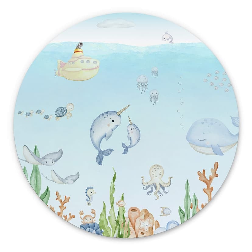 Cerchio a muro Oliver Robins - Friends Underwater