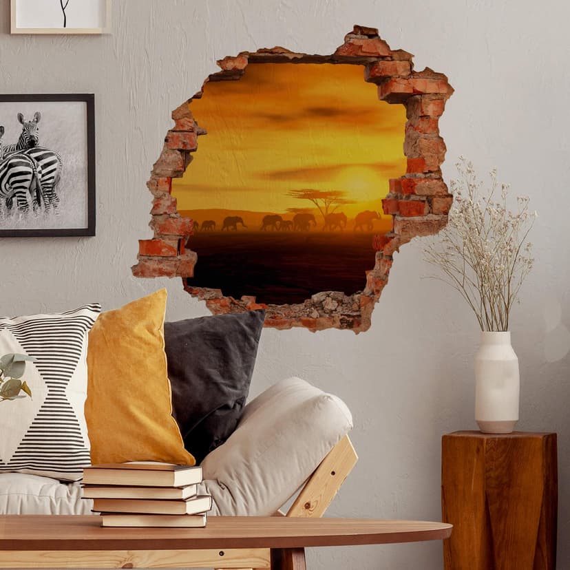 adesivo murale 3D L'escursione