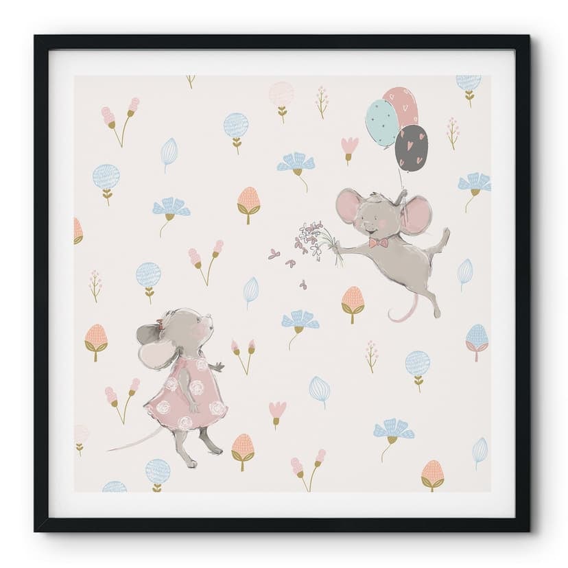 Poster Topolini con palloncini - UN Designs