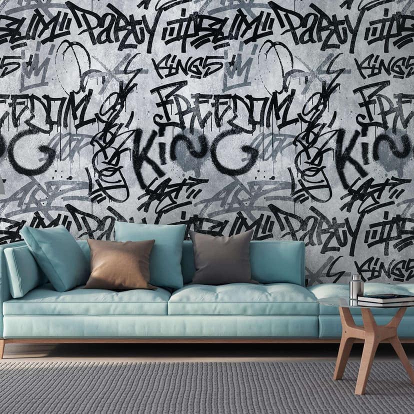 Livingwalls Storie metropolitane THE WALL carta da parati con graffiti