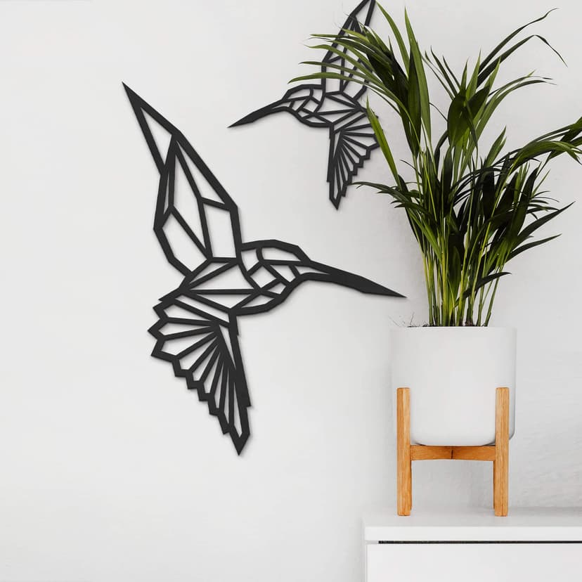 Decoro MDF - Colibrì origami