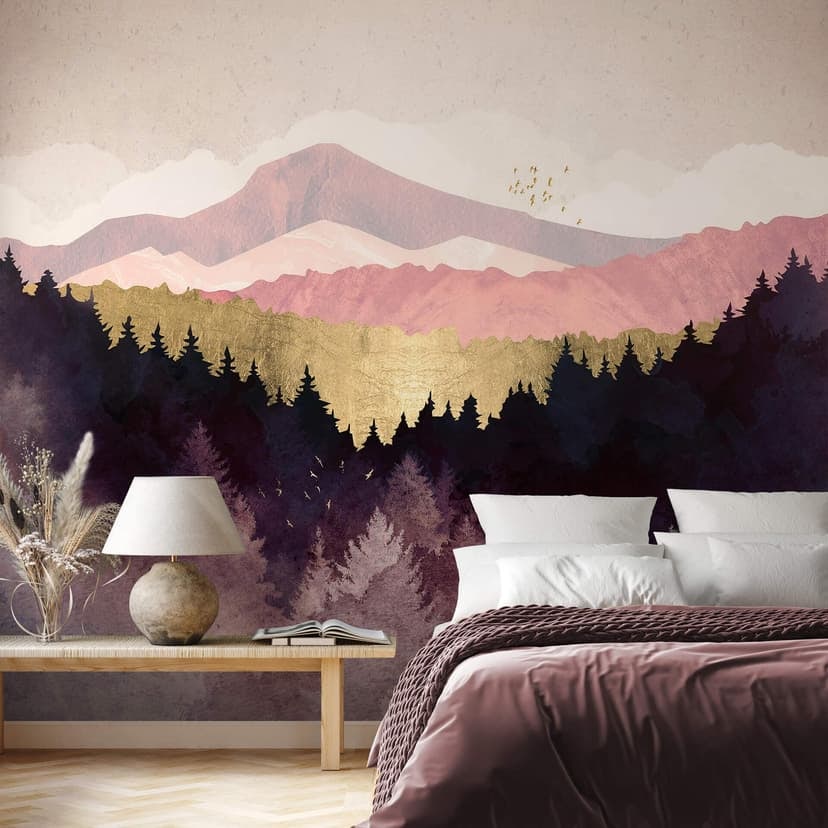 Fotomurale SpaceFrog Designs - Foresta viola