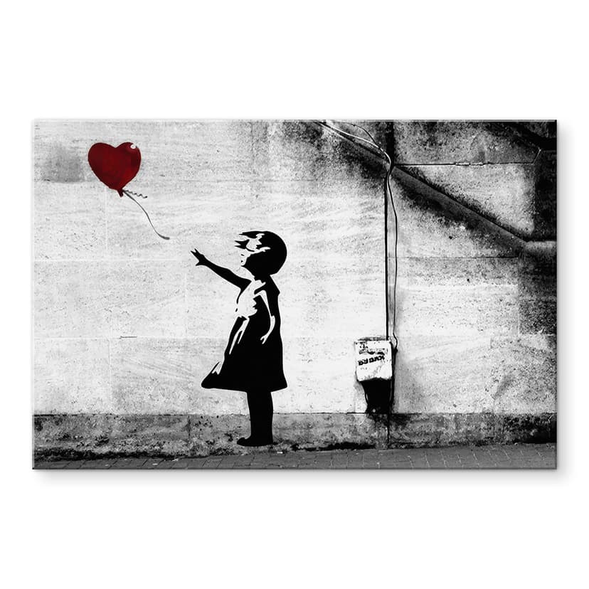 Stampa su vetro acrilico Banksy - Ragazza con palloncino