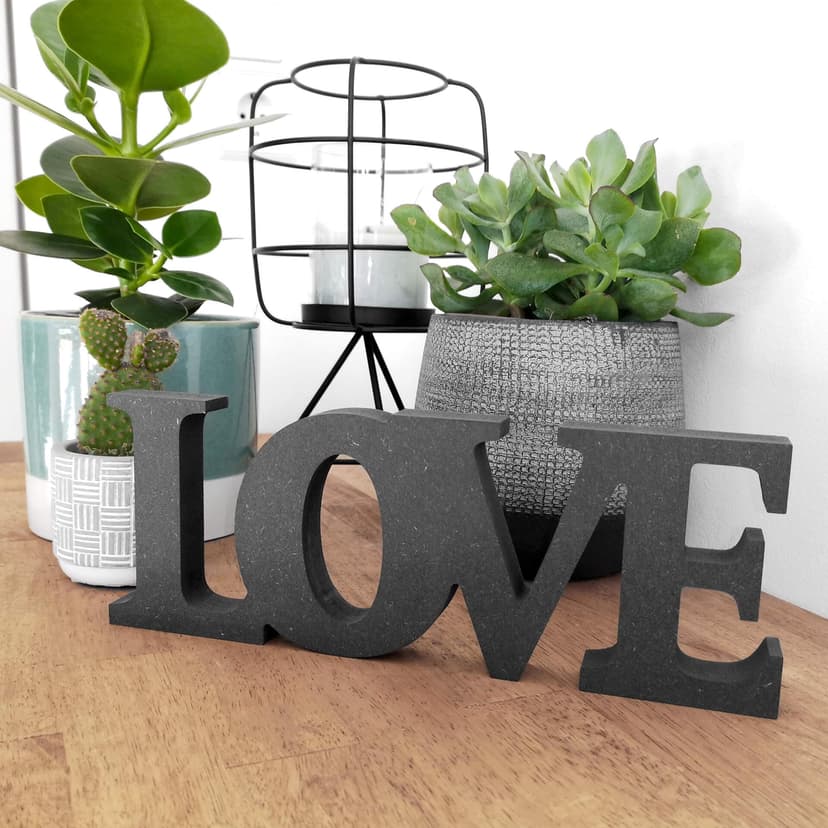 Lettere in legno MDF Love 2