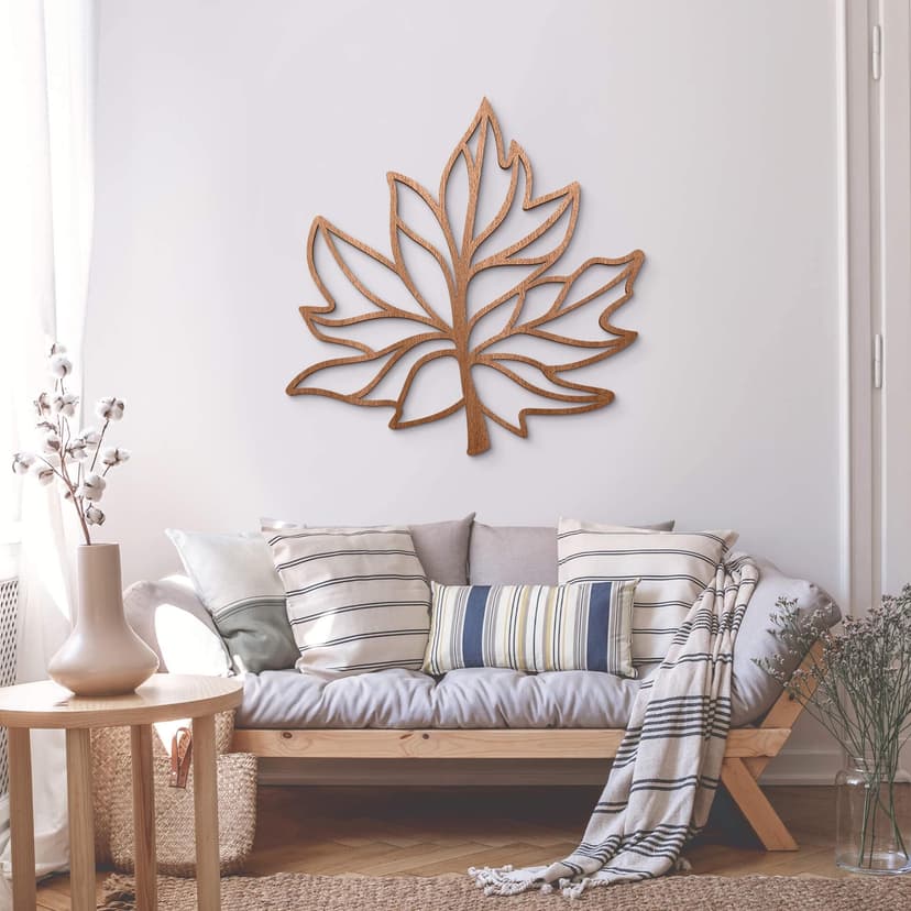 Decoro in legno - Foglia d'acero