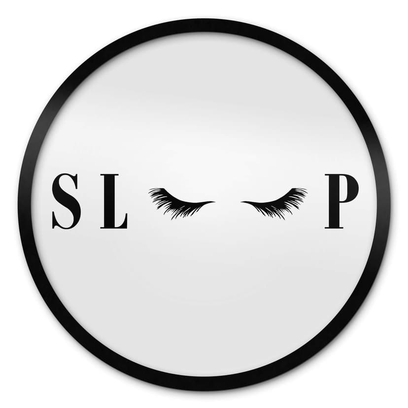 Poster Sleep per la camera da letto - Rotondo