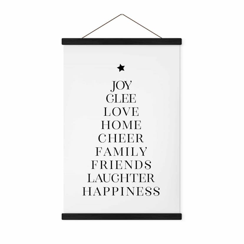 Poster tessile Blursbyai - Christmas Tree Typography