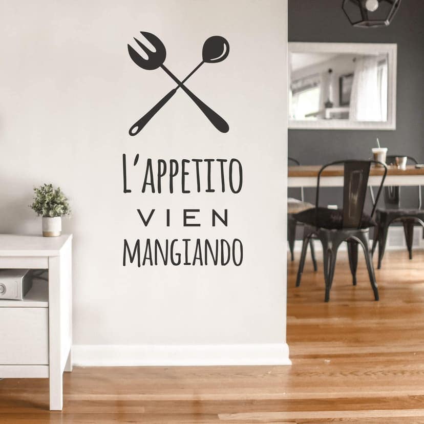 Adesivo murale - L'appetito vien mangiando