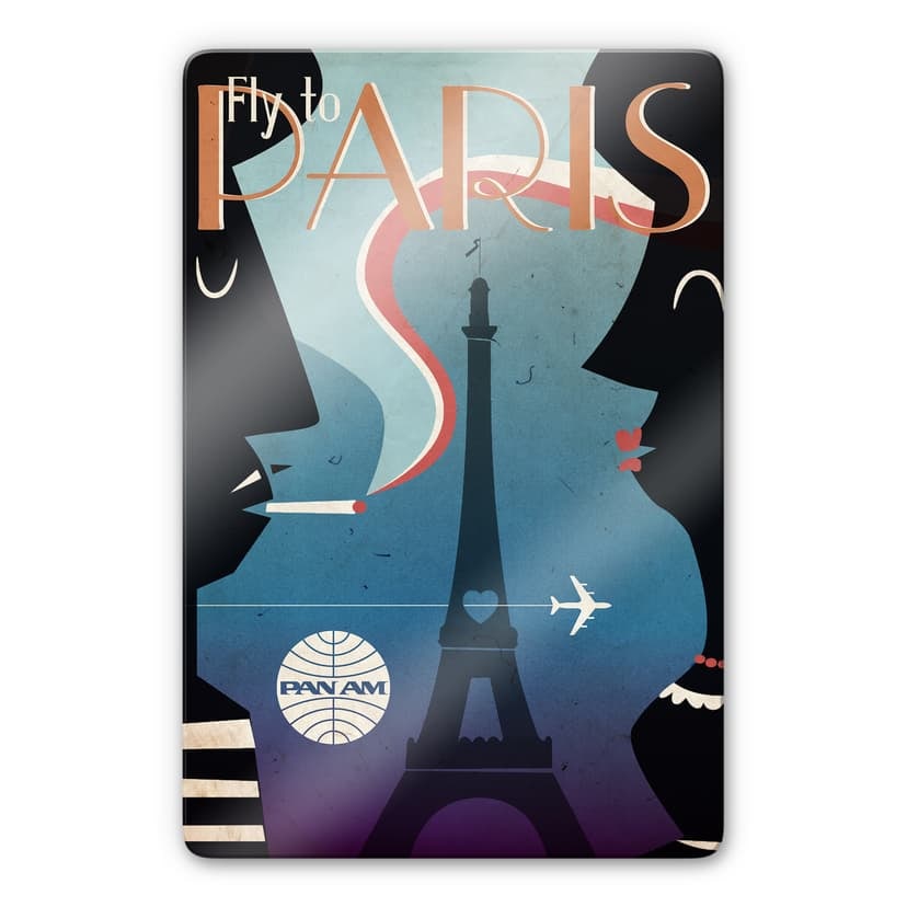 Glasbild PAN AM - Fly to Paris