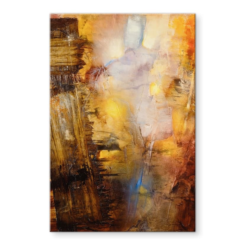 Quadro in vetro acrilico Luce e ombra d'ambra - Schmucker