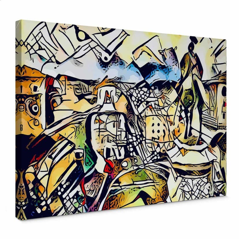Stampa tela Zamart - Kandinsky incontra Roma