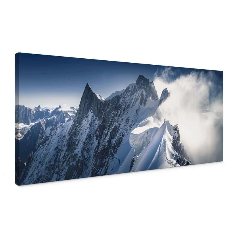 Stampe su tela Vetta del Monte Bianco - Nienartowicz - Panorama