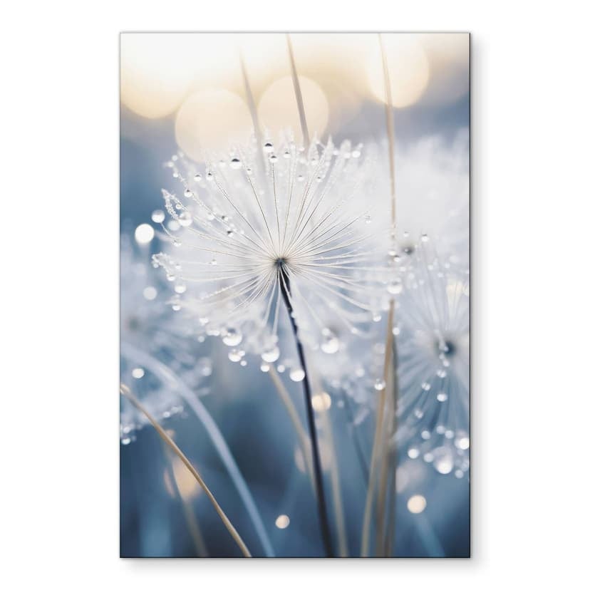 Stampe per pareti Sparkling dandelions - Treechild - alluminio dibond
