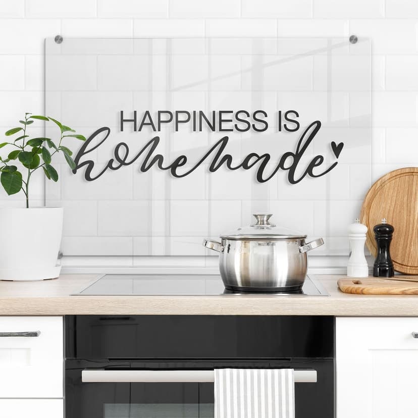 Pannello paraschizzi - Happiness is Homemade