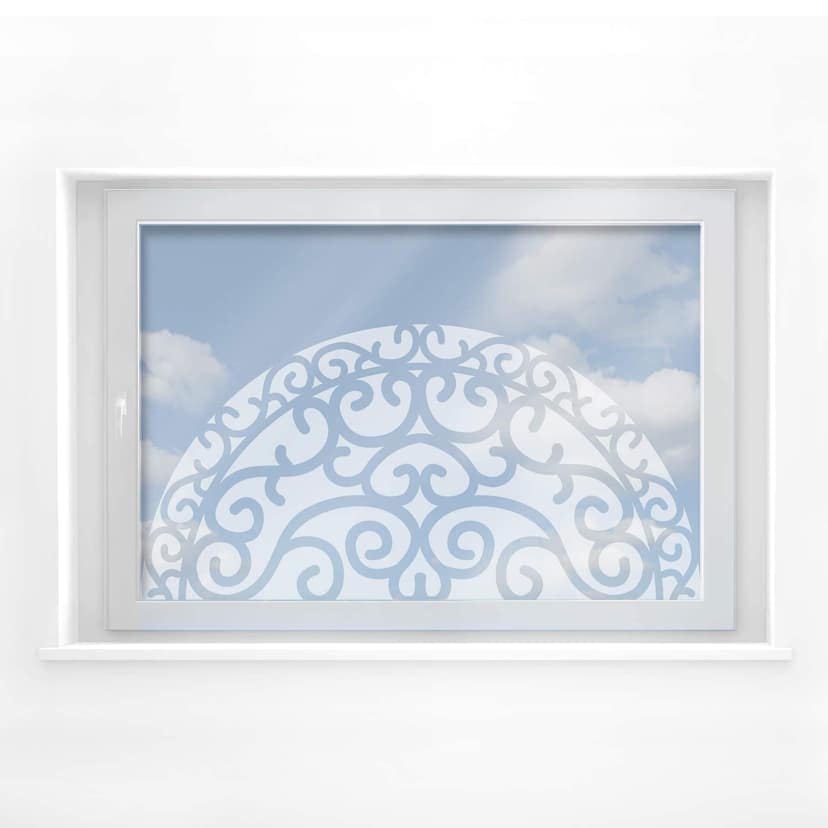 Decoro per finestra - Semicerchio ornamentale 1
