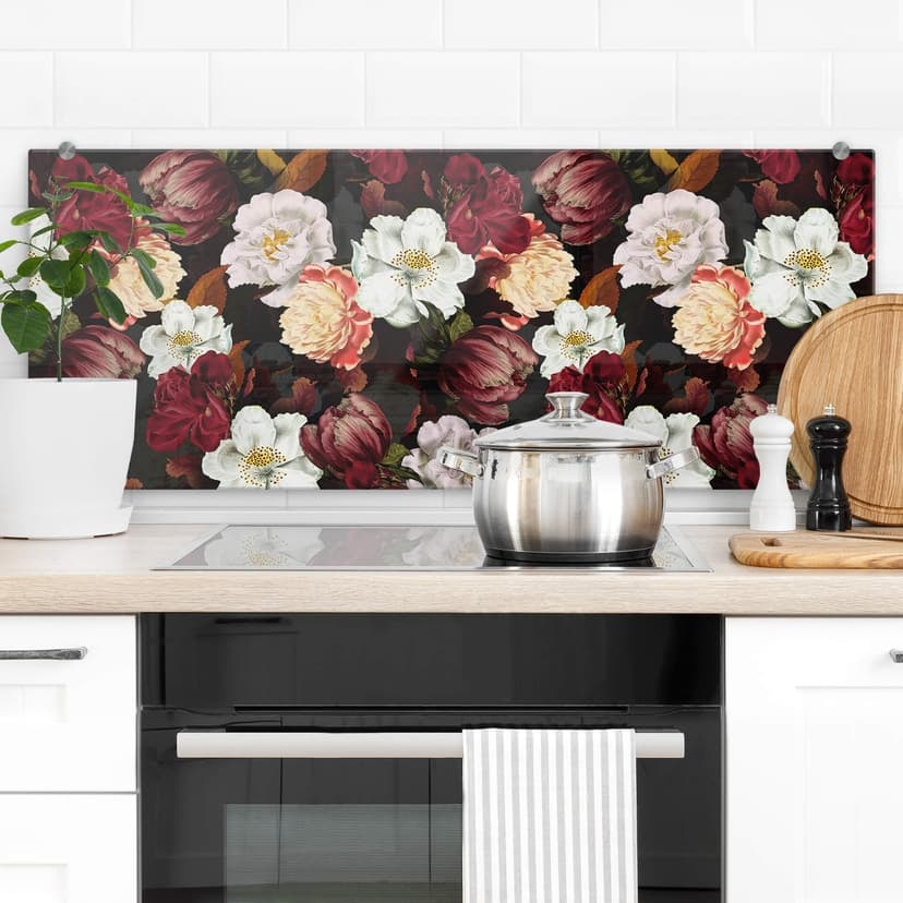 Pannello paraschizzi UN Designs - Fiori