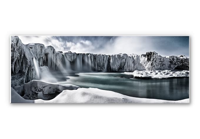 Wandbild Shcherbina - Islands Wasserfälle - Panor