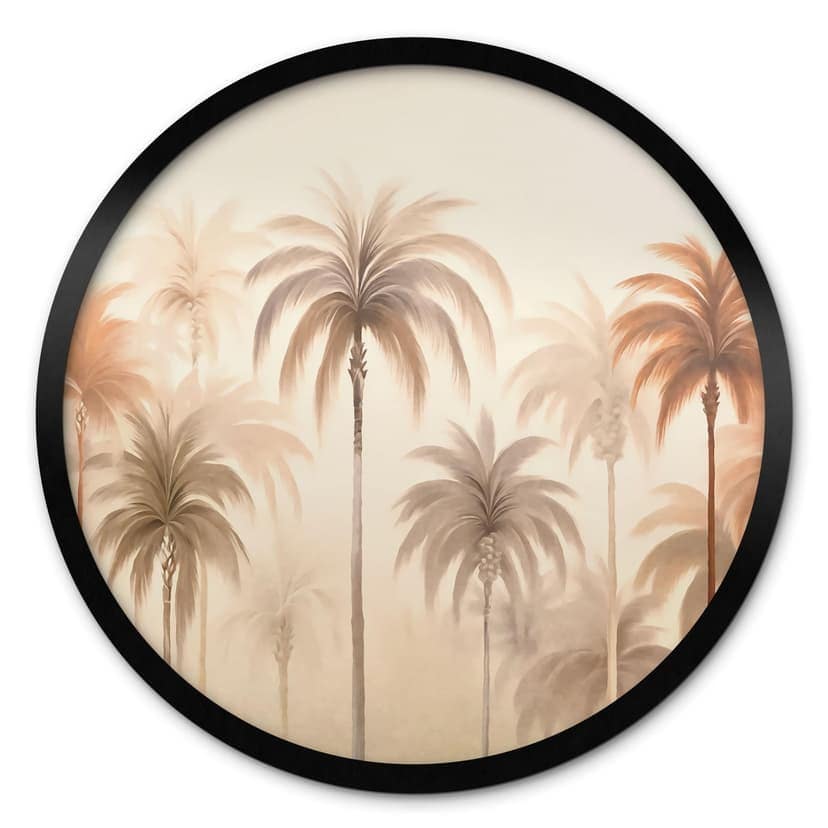 Poster Paesaggio tropicale con palme - Haase