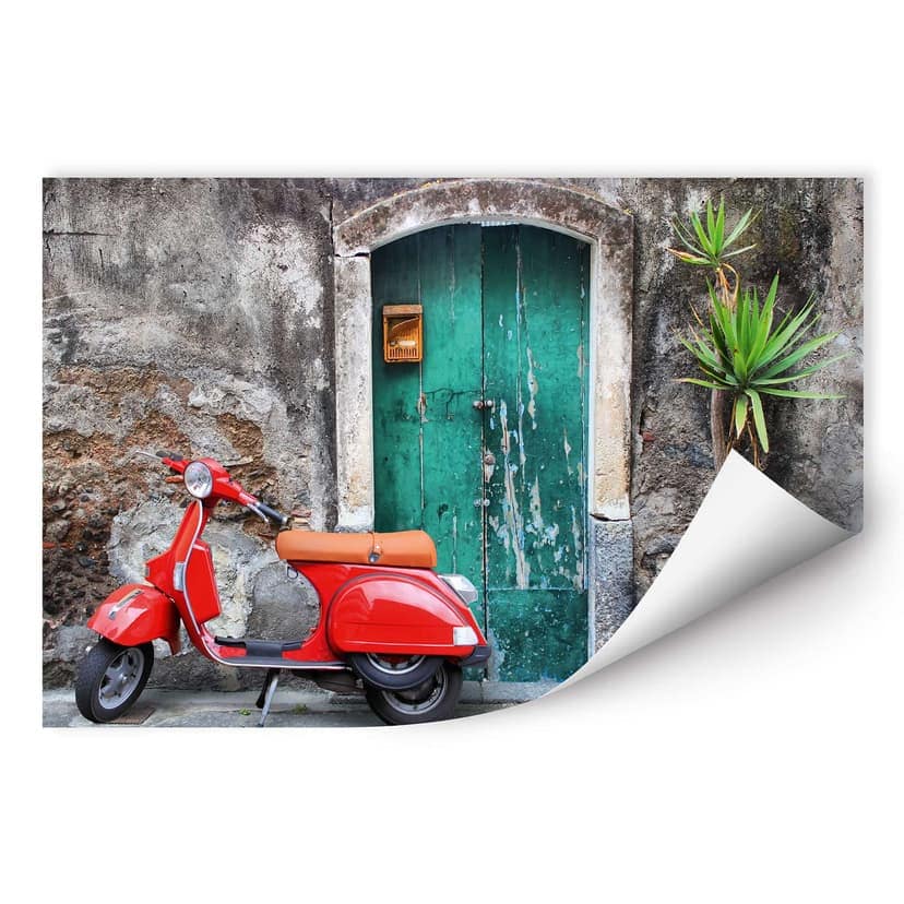 Wallprint - Vespa rossa