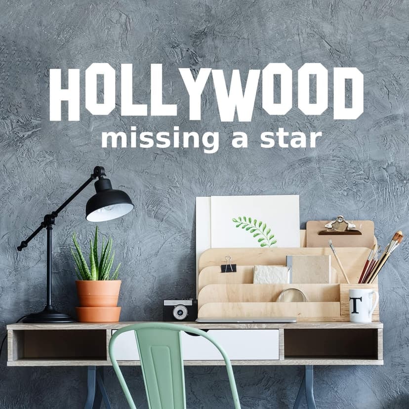 Adesivo murale - Hollywood missing a star
