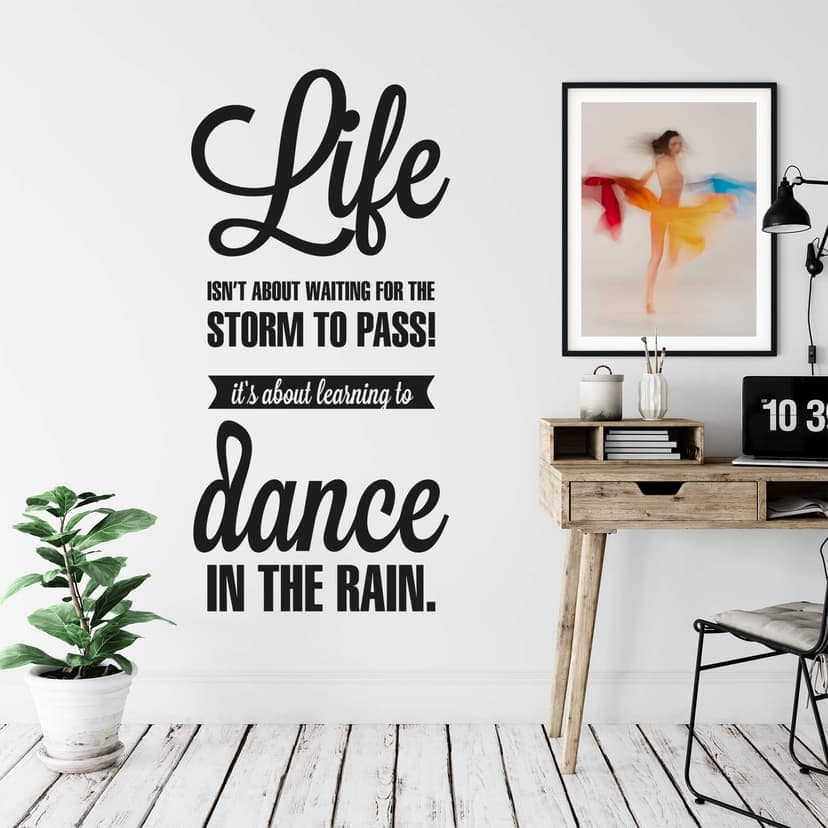 Adesivo murale - Life isn't about...