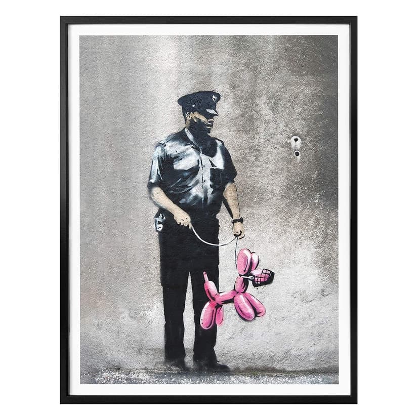 Poster Banksy - Police Pink Balloon Dog