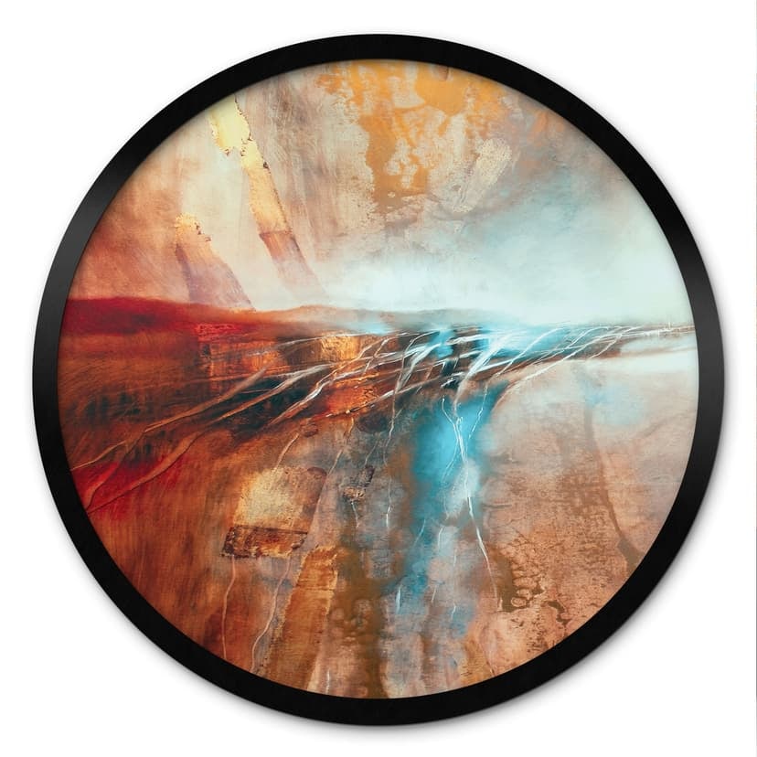 Poster Orizzonte luminoso sull'acqua - Schmucker - Rotondo