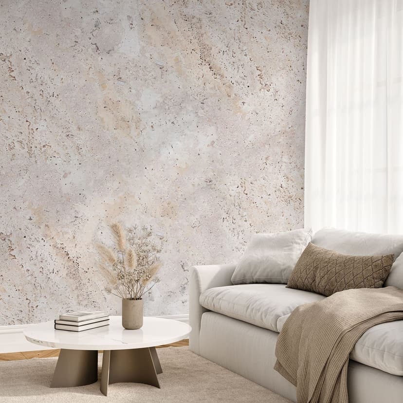 Texture di un muro di pietra beige | Fotomurale in pietra - Pictufy Studio