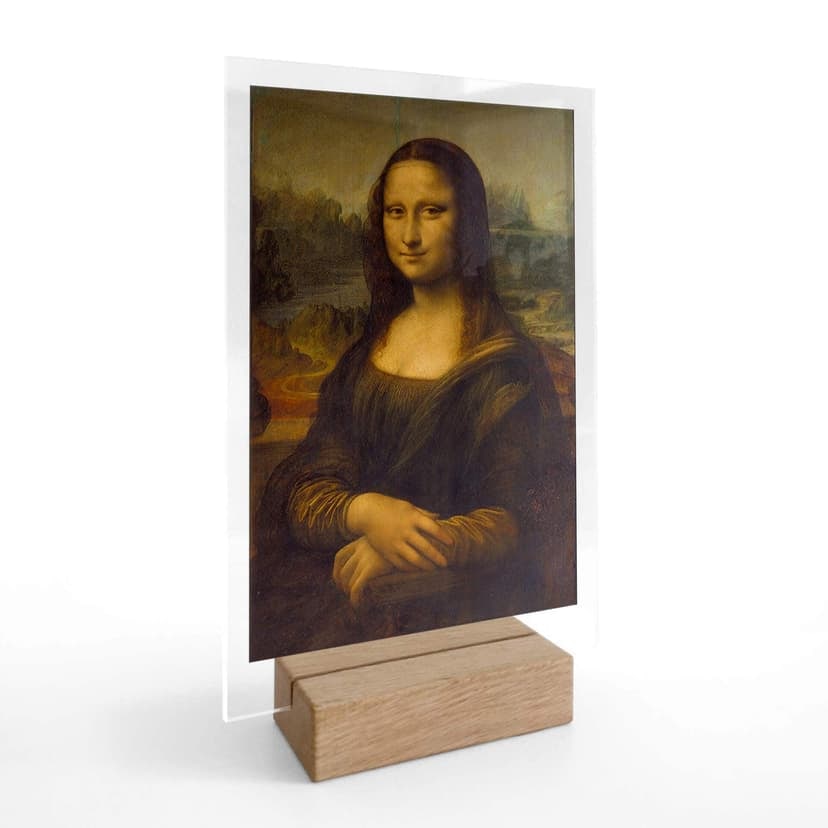 Decoro acrilico + supporto da Vinci - Gioconda