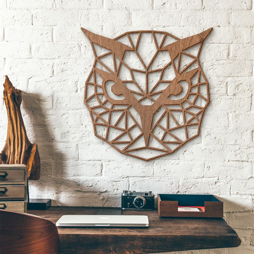 Decoro in legno origami - Gufo
