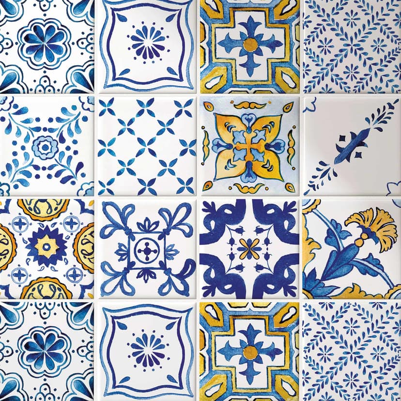 Adesivi piastrelle mediterranee