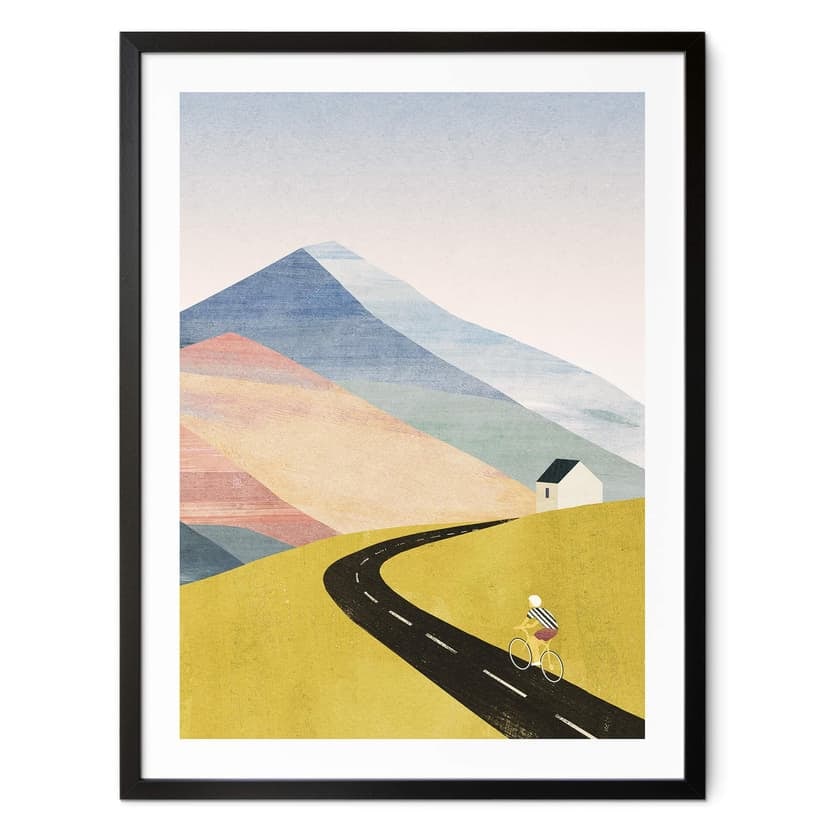Poster Rivers - Ciclisti in montagna