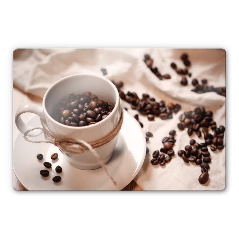 Glasbild Kaffee Zauber