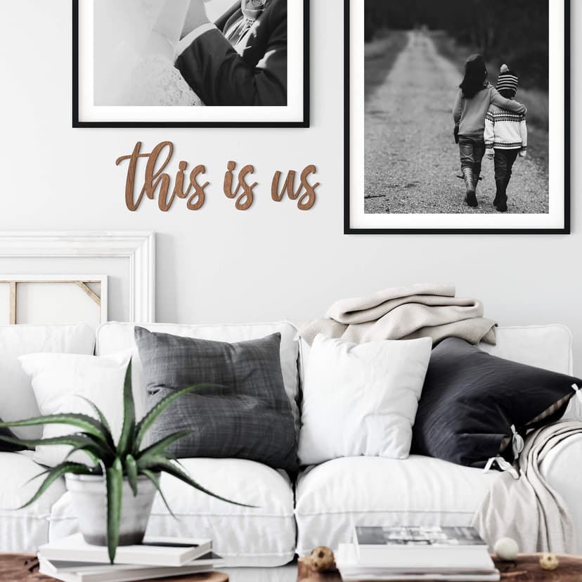 Scritta in legno - This is us