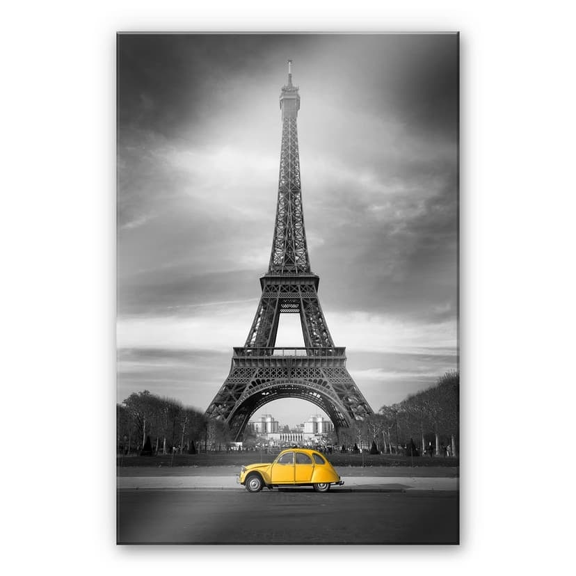 Stampa su vetro acrilico La vie est belle (giallo)