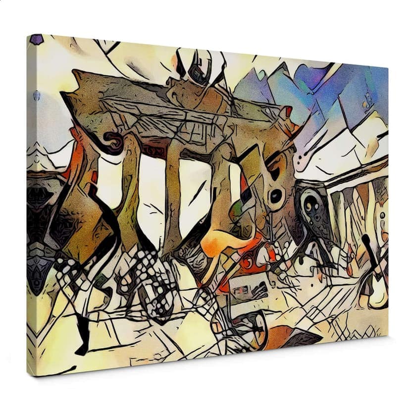 Stampa su tela Zamart - Kandinsky incontra Berlino