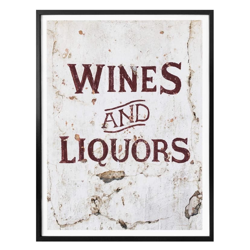 Poster Hugonnard - Wines and Liquors