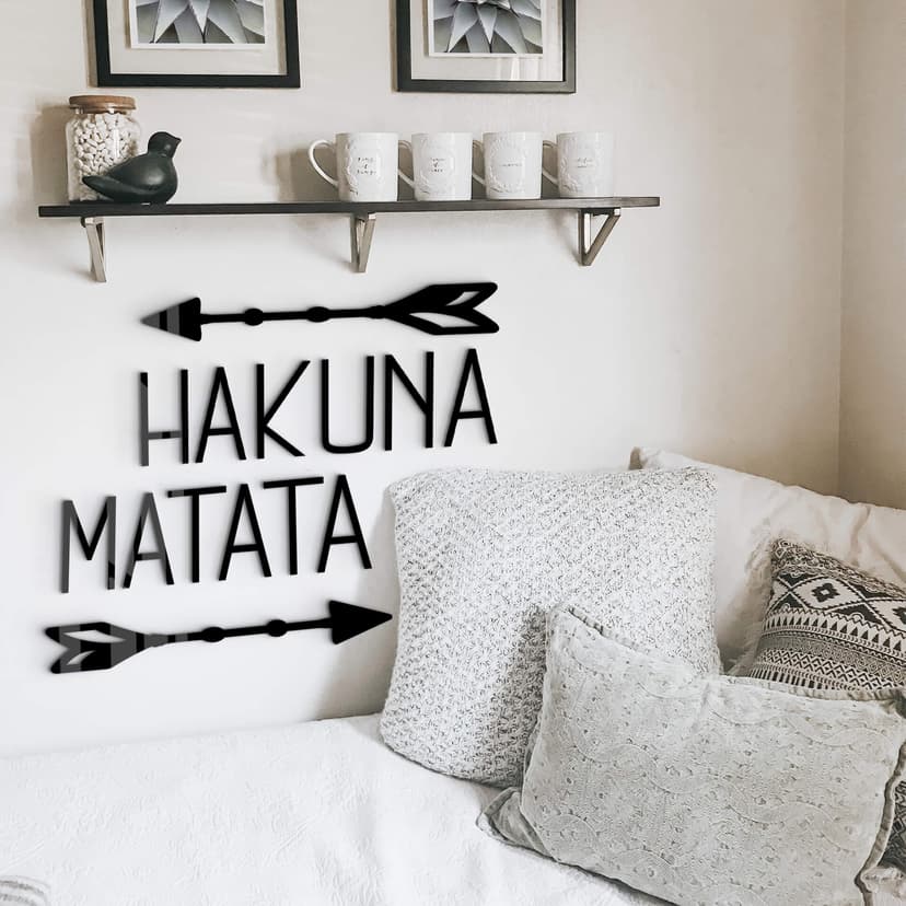 Lettere in acrilico - Hakuna Matata