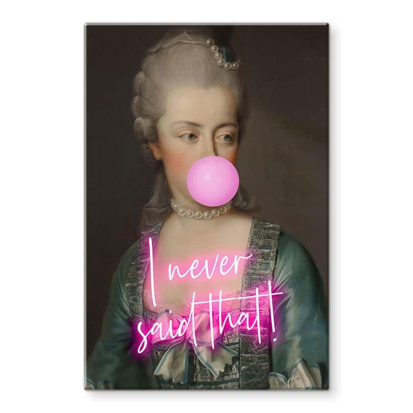 Stampa su vetro Marie Antoinette: I never said that - Grace Digital Art
