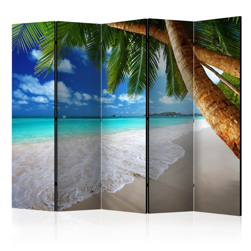 Schermo divisorio - Isola tropicale , 5 pezzi - 225x172 cm