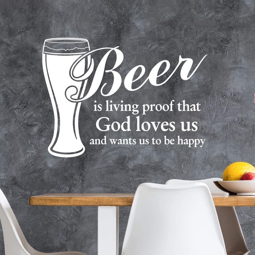 Adesivo murale - Beer is living proof...